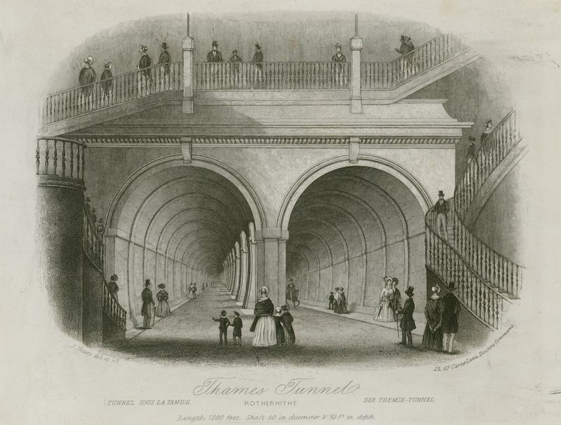 Thames Tunnel, entrada de Rotherhithe de English School