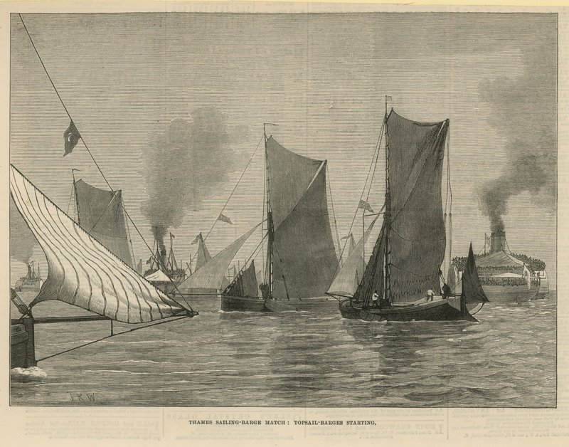 Jogo de barcaça à vela do Tamisa de English School