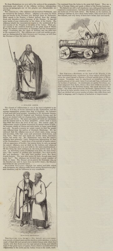 A Guerra Affghan (gravura) de English School