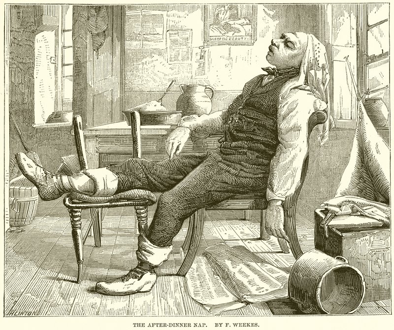 A Sesta Após O Jantar. De F. Weekes de English School