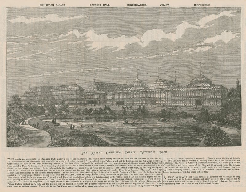A exposição de Albert em Battersea Park de English School