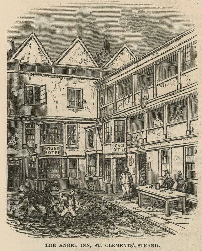 O Anjo Inn, St. Clements, Strand, Londres de English School