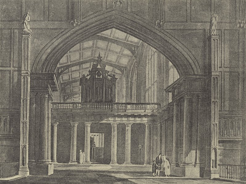 A Capela-Ante, 1816 (gravura) de English School