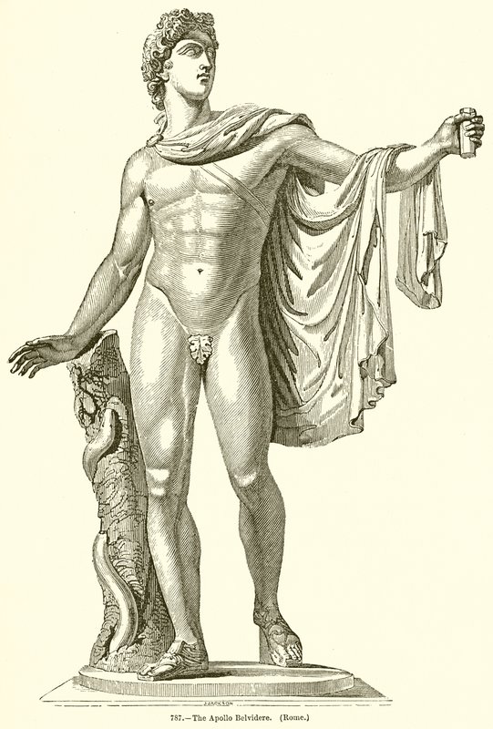O Apolo Belvidere. (Roma) de English School