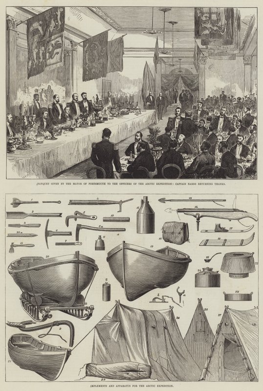 A Expedição Ártica (gravura) de English School