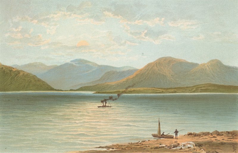 As Montanhas Ardgower de Ballachulish de English School