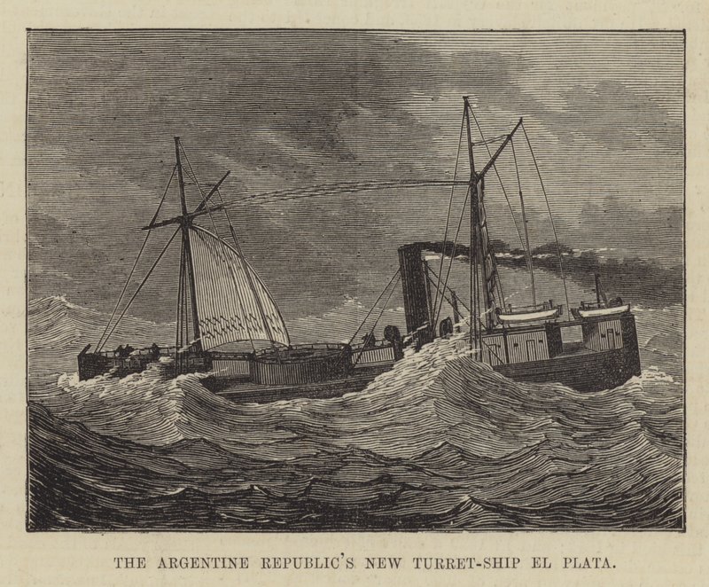 O Novo Navio El Plata da República Argentina (gravura) de English School