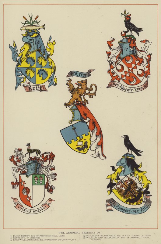 Os Rolamentos Armoriais (cor litho) de English School