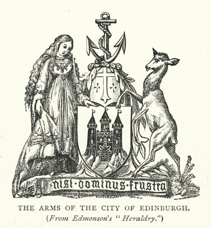The Arms of the City of Edinburgh (gravura) de English School