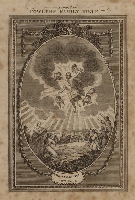 A Ascensão, Actos, Capítulo 1, Verso 9 (gravura) de English School
