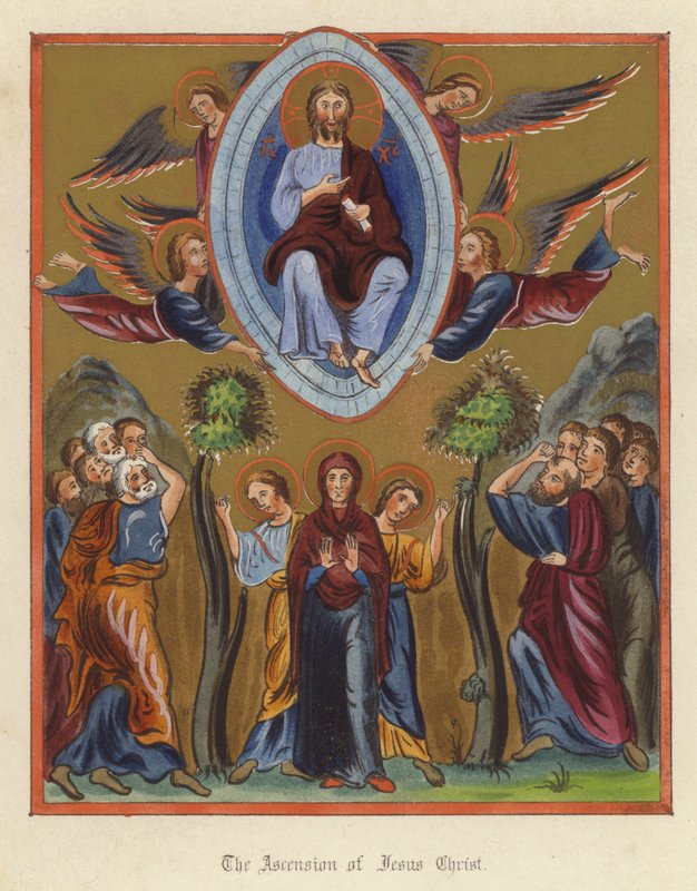 A Ascensão de Jesus Cristo (cor litho) de English School
