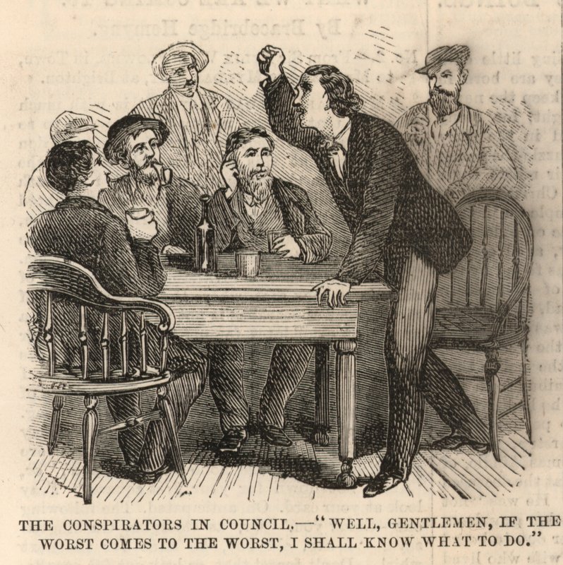 O Assassinato do Presidente Lincoln; Os conspiradores no conselho de English School