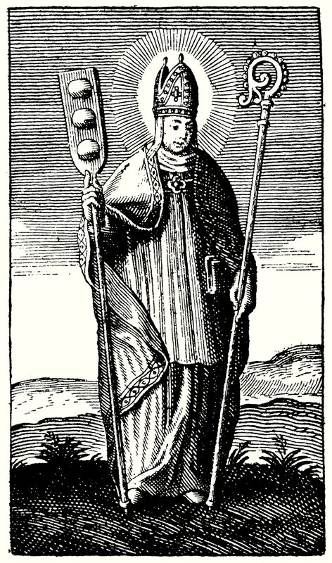 O Santo Padeiro, St Honore (gravura) de English School