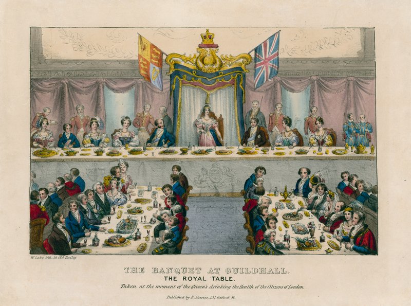 O banquete no Guildhall de English School