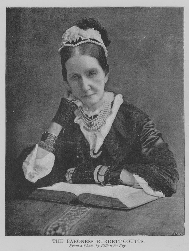 A Baronesa Burdett-Coutts (gravura) de English School