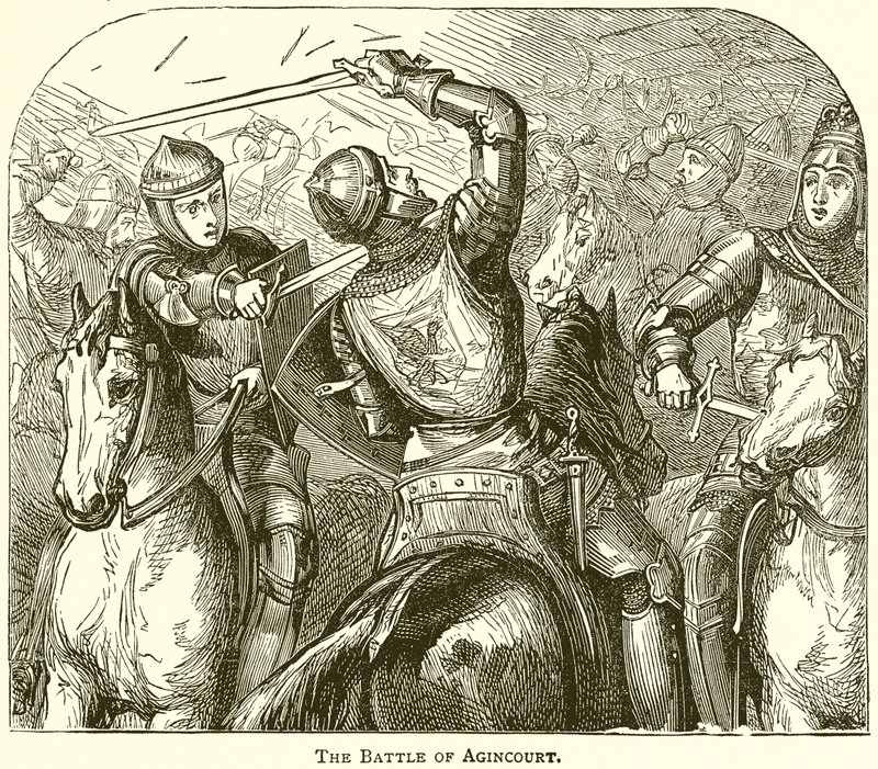 A batalha de Agincourt de English School