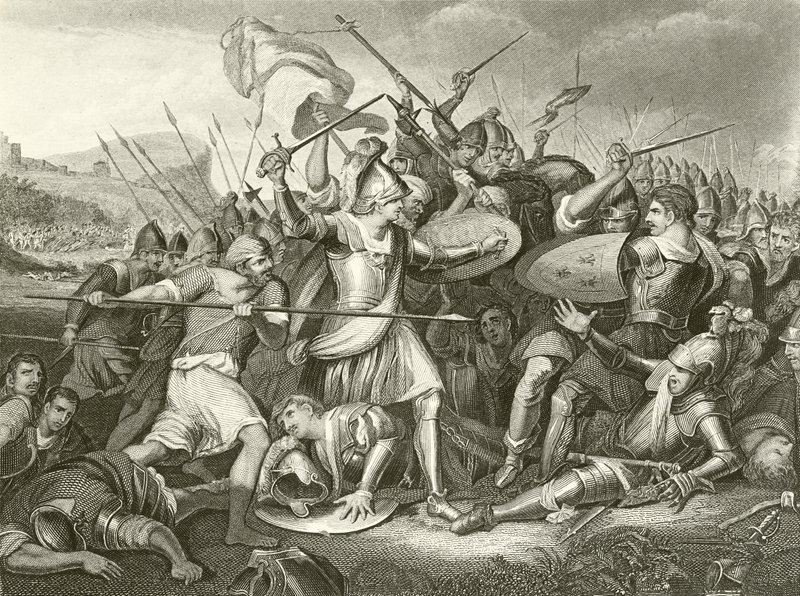 A batalha de Agincourt de English School
