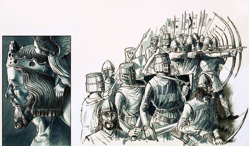 A Batalha de Bannockburn de English School
