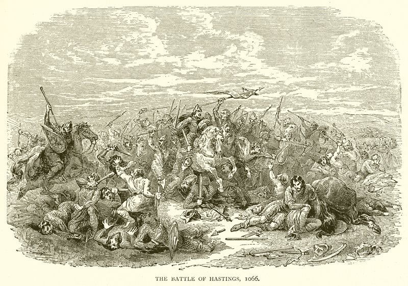 A Batalha de Hastings, 1066 de English School