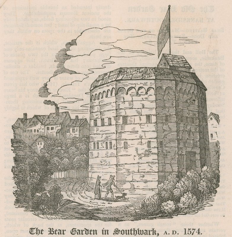 O Urso Jardim em Southwark, Londres, AD 1574 de English School