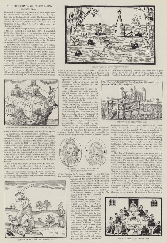 O Início do Jornalismo Ilustrado (gravura) de English School