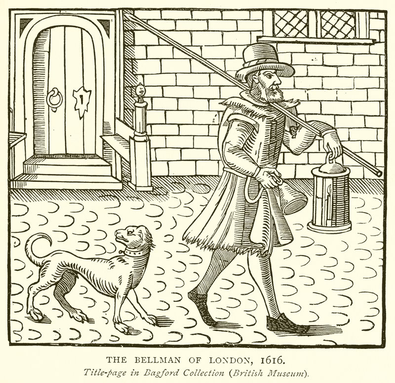 O Bellman de Londres, 1616 de English School