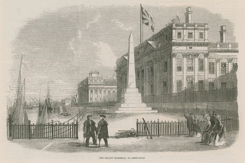 O Bellot Memorial em Greenwich, Londres de English School