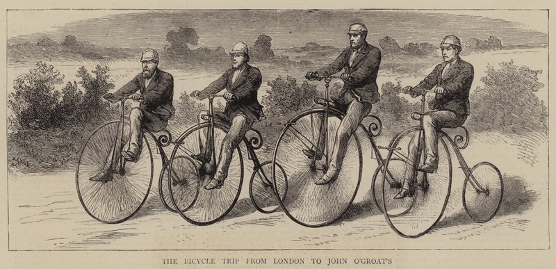 A viagem de bicicleta de Londres a John o