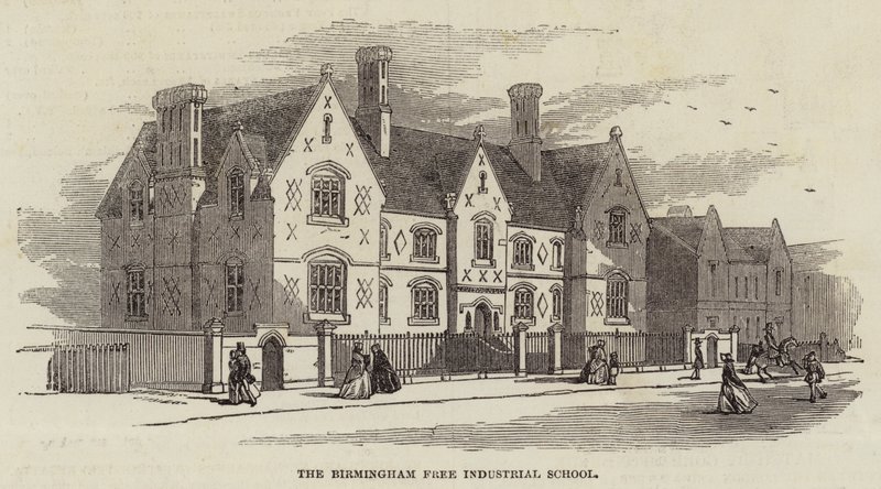 A Escola Industrial Livre de Birmingham (gravura) de English School