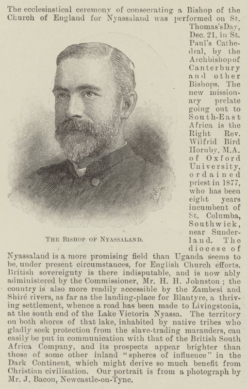 O Bispo de Nyassaland (gravura) de English School
