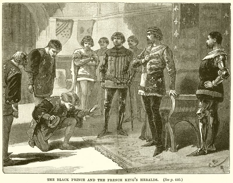 O Príncipe Negro e os reis franceses Arautos de English School