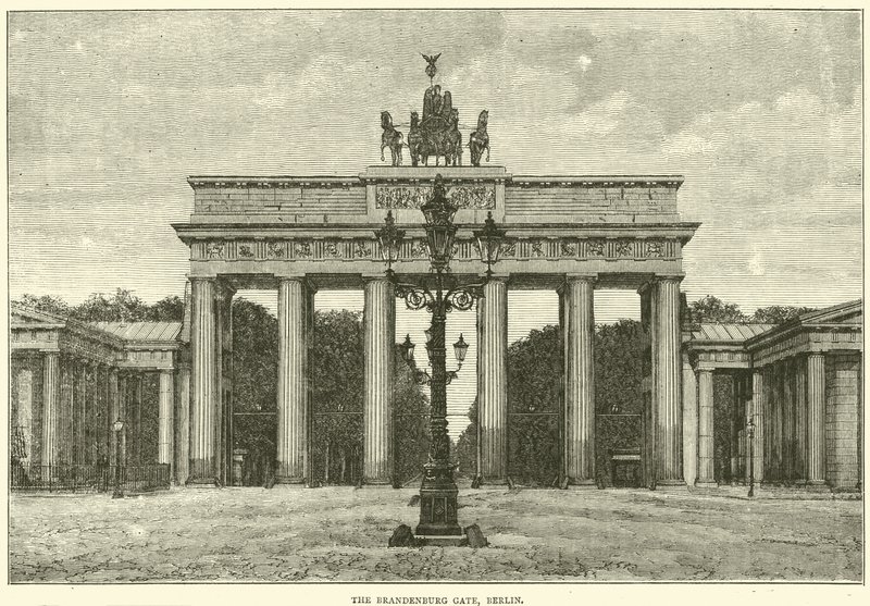 O Portão De Brandemburgo, Berlim, 1870 de English School