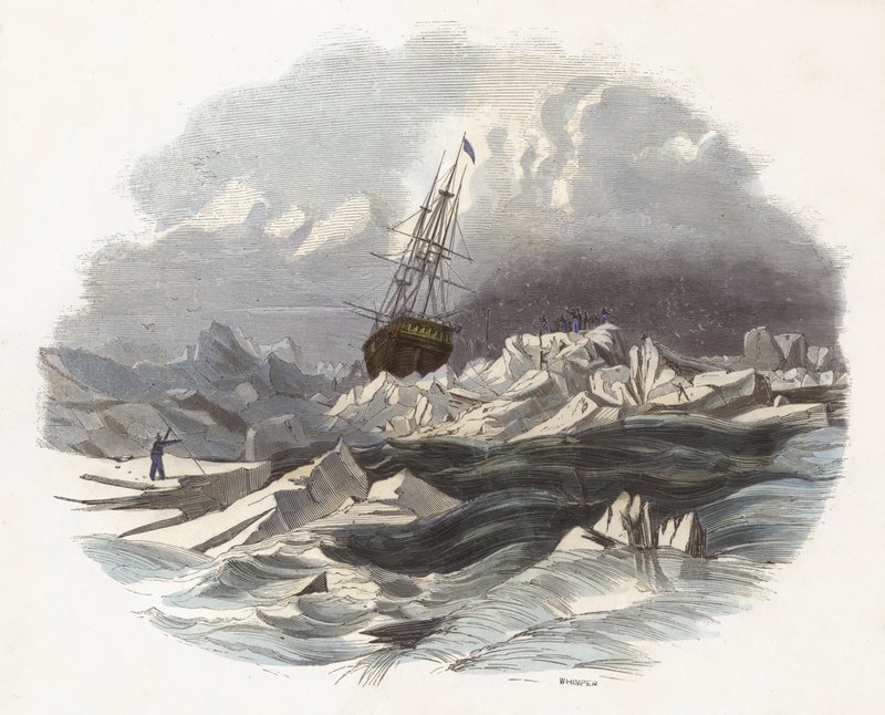 O rompimento do Ice-Floes (gravação colorida) de English School