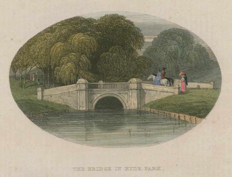 A ponte do Hyde Park, Londres de English School