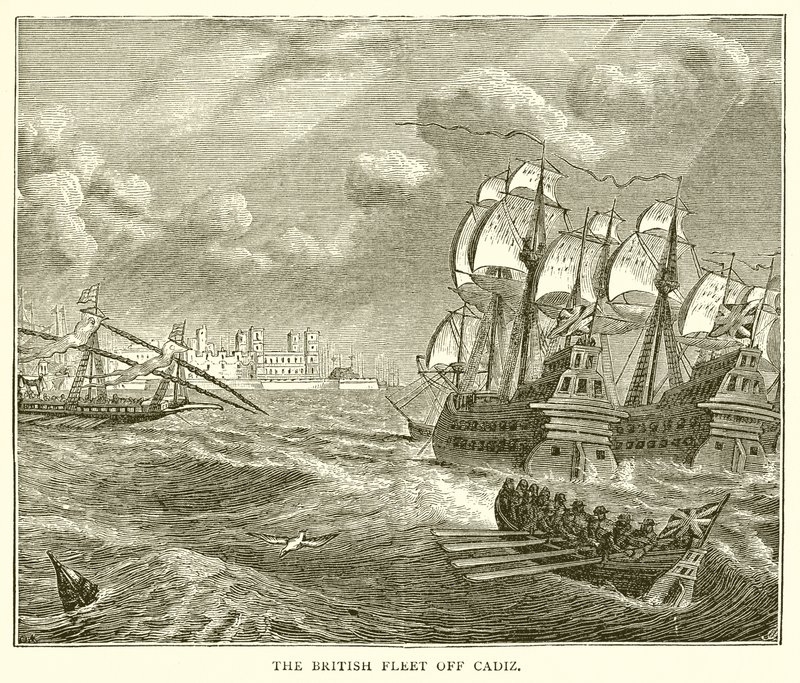 A frota britânica de Cádiz de English School