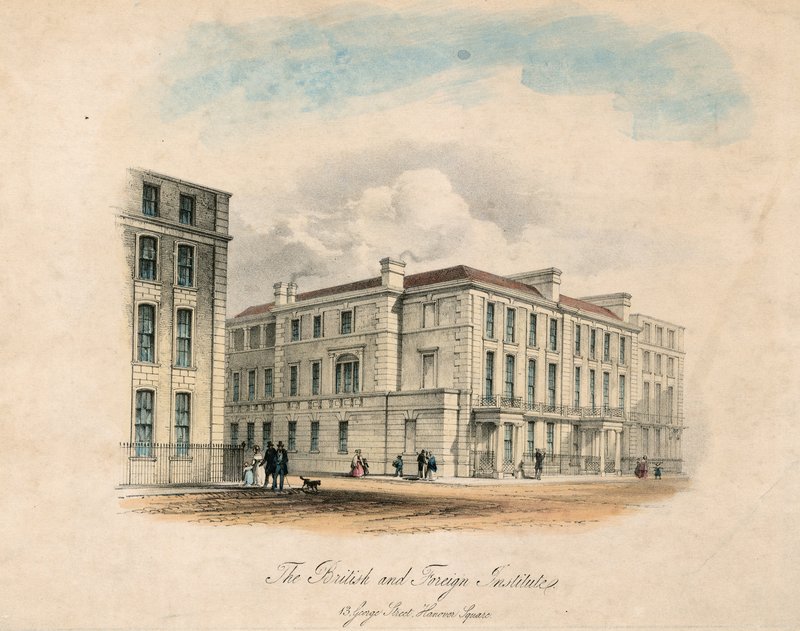 O Instituto Britânico e Estrangeiro, 13 George Street, Hanover Square de English School