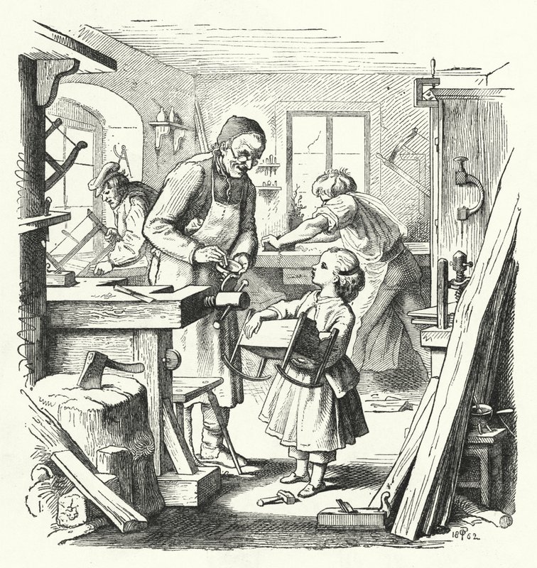 O berço partido (gravura) de English School