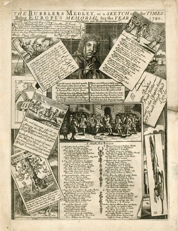 The Bubblers Medley, ou um esboço dos tempos, sendo Europes Memorial para o ano de 1720 de English School