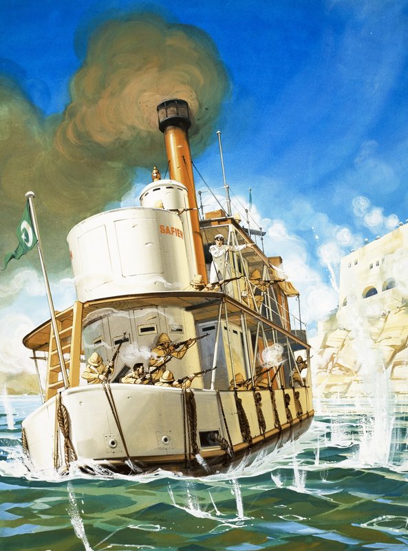 O almirante de buldogue (Lord Charles Beresford) de English School