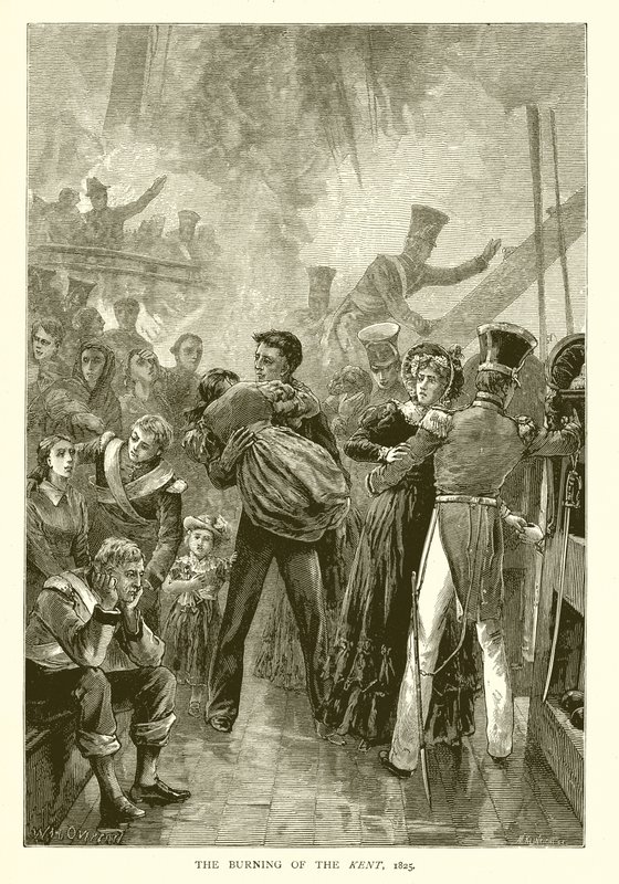 A Queima do Kent, 1825 de English School