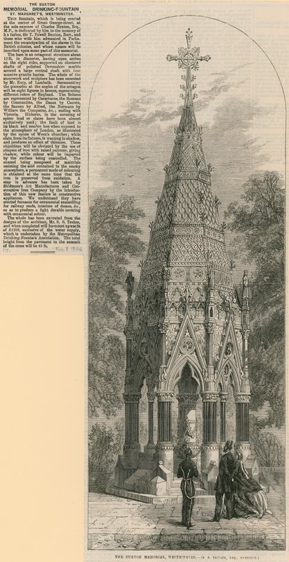 A fonte bebendo do memorial de Buxton, St Margarets Westminster de English School