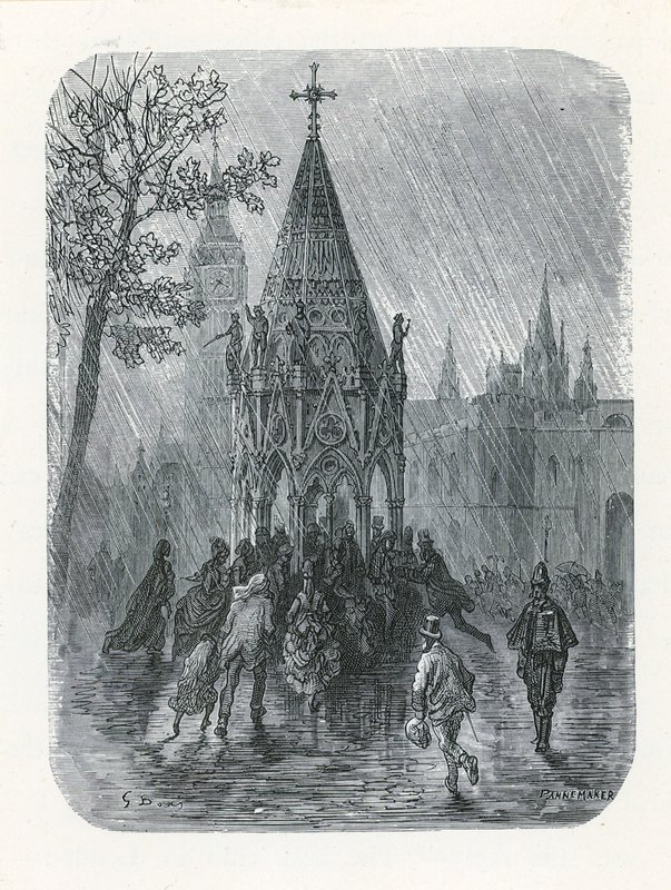 A fonte bebendo do memorial de Buxton, St Margarets Westminster de English School