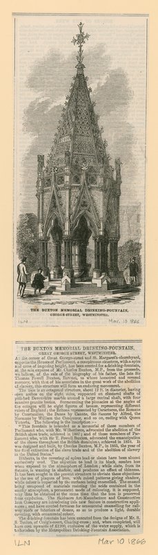 A fonte bebendo do memorial de Buxton, St Margarets Westminster de English School