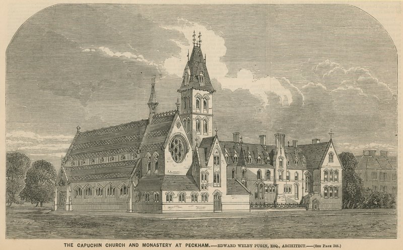 A Igreja dos Capuchinhos e o Mosteiro de Peckham de English School