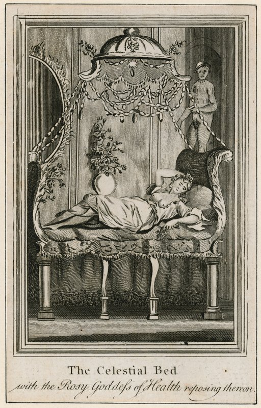 A Cama Celestial, com a Rosada Deusa da Saúde repousando sobre ela de English School