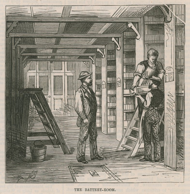 The Central Post Office Telegraph Estabelecimento: A sala de bateria de English School