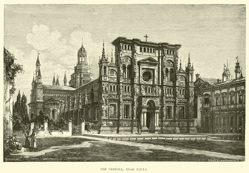 O Certosa, perto de Pavia de English School