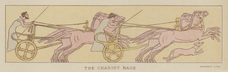 The Chariot Race (cor litho) de English School