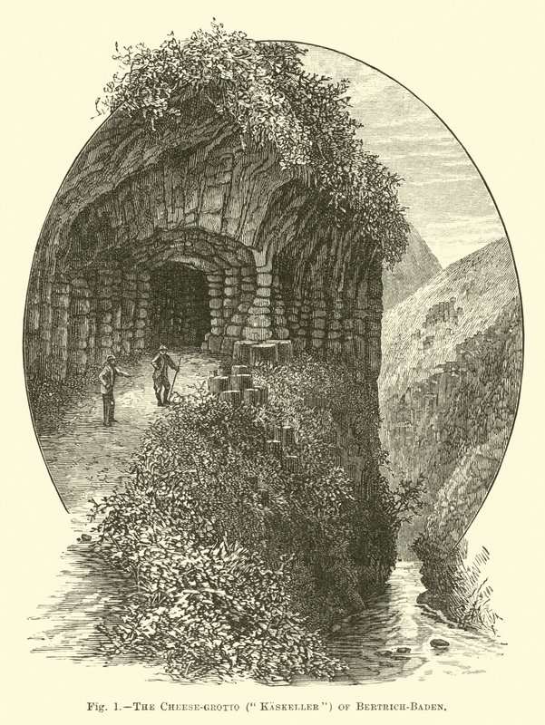 A gruta de queijos (Kaskeller) de Bertrich-Baden de English School