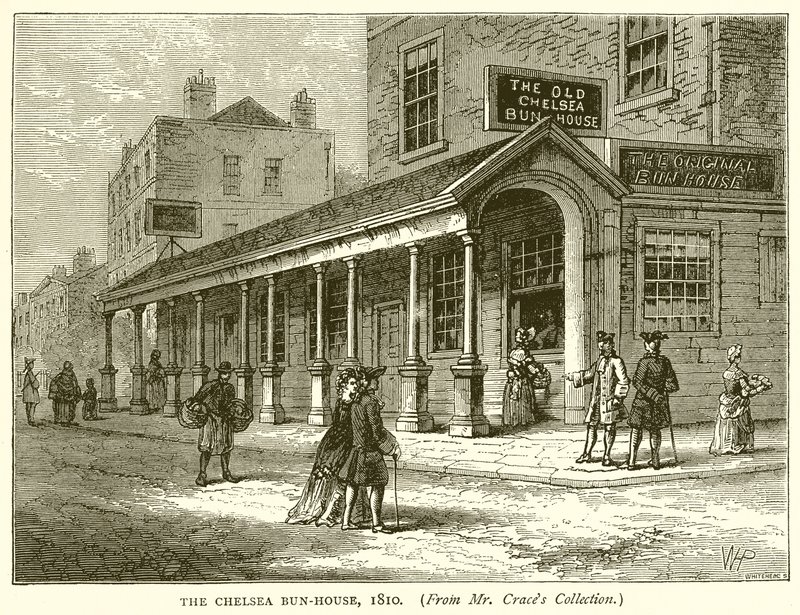 O Chelsea Bun-House, 1810 de English School